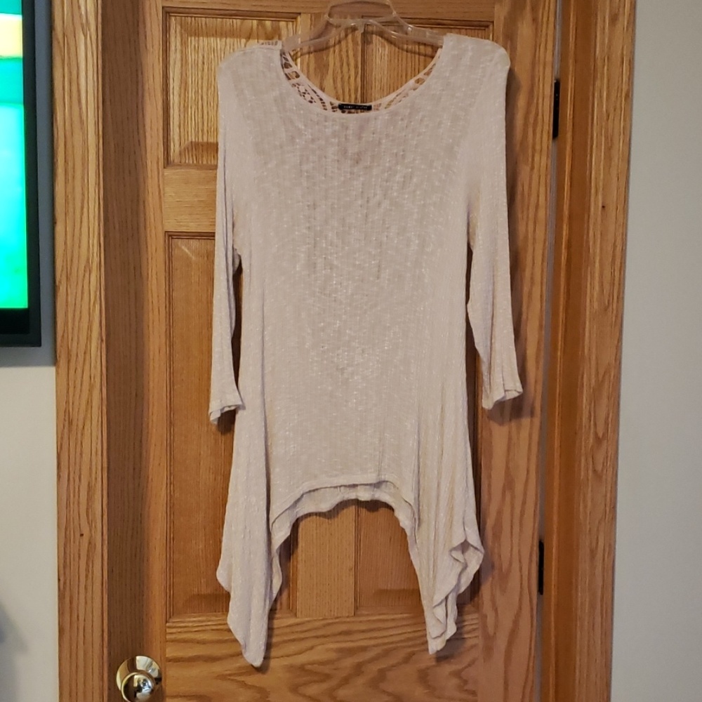 Sweet Claire Cream Top